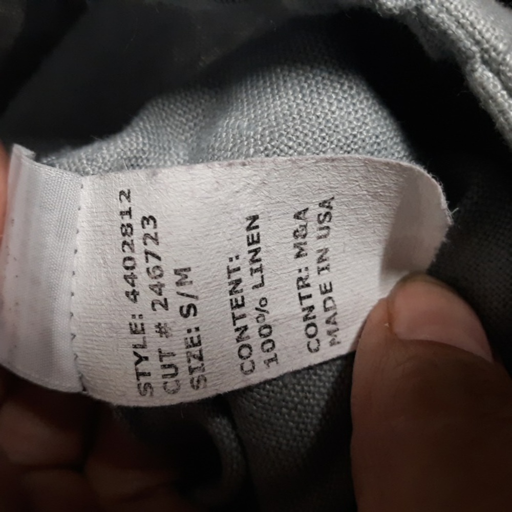 SALE!! READY TRADING California Overalls 100% Cotton Linen, Gray, Sz S/M - Picture 14 of 16